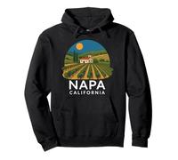 Napa California Wine Country Tasting Valley Love Retro UVA Sudadera con Capucha