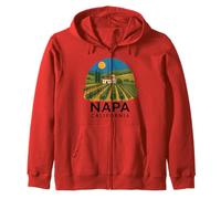 Napa California Wine Country Tasting Valley Love Retro UVA Sudadera con Capucha
