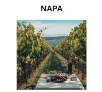 Napa Notebook - Wine Country Journal with Vineyard Table Scene | Elegant Writing Journal, Travel Diary, and Gift for Wine Lovers