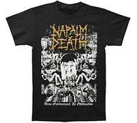 Napalm Death Men's from Enslavement to Obliteration Vintage T-Shirt Black tee