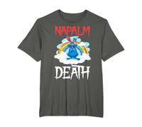 Napalm Muerte Rainbow Bunny Rosa Napalm Death Rabbit Camiseta