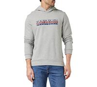 Napapijri BERIS H sudadera con capucha para hombre, gris melange medio, M
