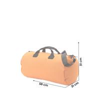 NAPAPIJRI Bolsa de viaje 'HADERS' mandarina / rojo rubí / negro / blanco One Size mandarina / rojo rubí / negro / blanco