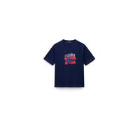 NAPAPIJRI Camiseta 'ALBEDO' navy / azul oscuro / rojo cereza / blanco 152 EUR