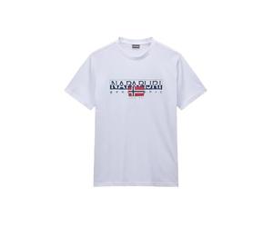 Napapijri Camiseta de Hombre de Manga Corta con Cuello Redondo de algodón con artículo Estampado NP0A4G34 S-Turin