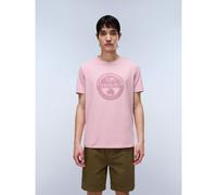 NAPAPIJRI Camiseta de manga corta con logotipo en el pecho, S-Mahsa. Color rosa