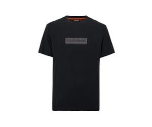 NAPAPIJRI Camiseta gris / negro M gris / negro