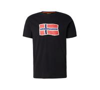 NAPAPIJRI Camiseta 'MAHSA' ecru / navy / melón / negro XL ecru / navy / melón / negro