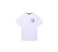 NAPAPIJRI Camiseta 'Mahsa' rosa / blanco natural M rosa / blanco natural