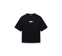 NAPAPIJRI Camiseta negro / blanco M negro / blanco