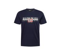 NAPAPIJRI Camiseta 'S-Aylmer' marino / rojo claro / blanco XL EUR