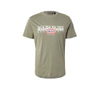 NAPAPIJRI Camiseta 'S-AYLMER' marino / verde / rojo / blanco M marino / verde / rojo / blanco