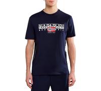 Napapijri Camiseta S-Aylmer NP0A4HTO1761 Marino/Rojo claro/Blanco Talla L