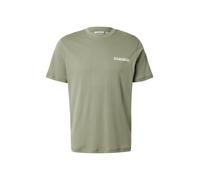 NAPAPIJRI Camiseta 'SENAR' oliva / blanco L oliva / blanco