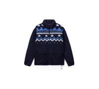 NAPAPIJRI Chaqueta polar 'T-Ansei' navy / azul denim / blanco XL navy / azul denim / blanco