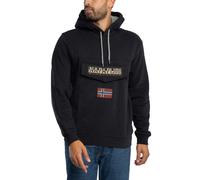 Napapijri de los hombres Burgee Sudadera con capucha, Negro