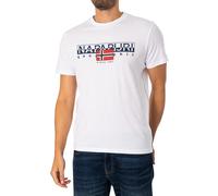 Napapijri de los hombres Camiseta Aylmer, Blanco