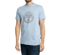 Napapijri de los hombres Camiseta gráfica Bollo, Azul