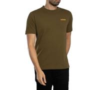 Napapijri de los hombres Camiseta gráfica Flint Back, Verde