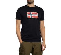 Napapijri de los hombres Camiseta gráfica Mahsa, Negro