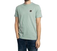 Napapijri Hombre Camiseta Bollo, Green, L