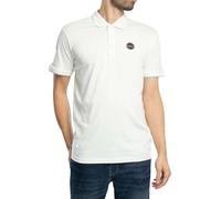Napapijri Hombre Camiseta Polo con Insignia Sum, White Heron, L