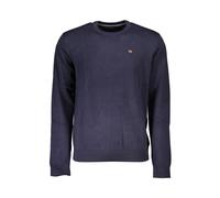 Napapijri- Jersey de Algodón Azul para Hombre- Knitwear- Hombre- Azul- S- Jersey de Algodón Azul para Hombre
