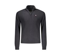 Napapijri- Jersey de Lana Negro para Hombre- Knitwear- Hombre- Negro- S- Jersey de Lana Negro para Hombre