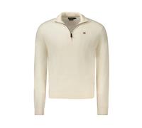 Napapijri- Jersey Hombre Lana Blanco- Knitwear- Hombre- Blanco- XL- Jersey Hombre Lana Blanco