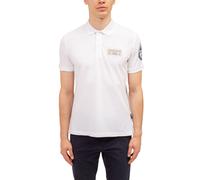 Polo Napapijri Amundsen manga corta azul claro blanco - S