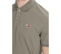 Napapijri Hombre Polo de Manga Corta Eruggy Verde Oscuro XXL