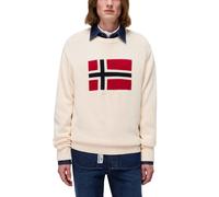 NAPAPIJRI Jersey 'D-MURA C' beige / rojo / negro M beige / rojo / negro