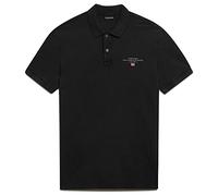 Napapijri Polo de hombre Elbas SS 4 con parche de logotipo Negro 041 XXL