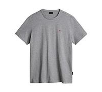 NAPAPIJRI S-Turin - Camiseta para Hombre, Gris Medio (1601), L