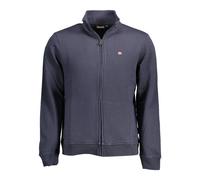 Napapijri - Sudadera Azul con Cremallera y Mangas Largas - Sweatshirts & Hoodies - Hombre - Azul - S -