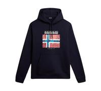 Napapijri - Sudadera Azul de Algodón con Mangas Largas Guiro - Sweatshirts & Hoodies - Hombre - Azul - S -