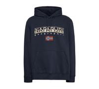 Napapijri- Sudadera Azul de Manga Larga de Algodón- Sweatshirts & Hoodies- Hombre- Azul- S- Sudadera Azul de Manga Larga de Algodón