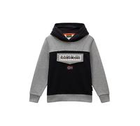 NAPAPIJRI Sudadera 'Burgee' gris moteado / rojo / negro / blanco 128 gris moteado / rojo / negro / blanco