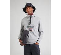 NAPAPIJRI Sudadera 'BURGEE HZH 2.0' azul / gris moteado / rojo carmesí / negro L azul / gris moteado / rojo carmesí / negro