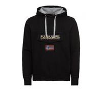 Napapijri - Sudadera con Capucha Logo Invierno Negro Bandera - Sweatshirts & Hoodies - Hombre - Negro - M -