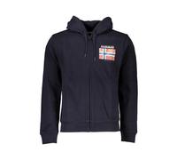 Napapijri- Sudadera con Cremallera- Sweatshirts & Hoodies- Hombre- Azul- S- Sudadera con Cremallera