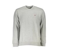 Napapijri- Sudadera de Hombre de Algodón Gris- Sweatshirts & Hoodies- Hombre- Gris- XL- Sudadera de Hombre de Algodón Gris
