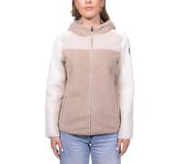 NAPAPIJRI - Sudadera de mujer Turnage Colorblock de forro polar, beige, S