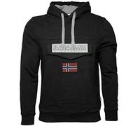 Napapijri Sudadera Hombre con Capucha y Bolsillo artículo NP0A4ENA Burgee Win, 041 Black, S