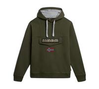 Napapijri- Sudadera Verde con Capucha Estilo Burgee- Sweatshirts & Hoodies- Hombre- Verde- M- Sudadera Verde con Capucha Estilo Burgee