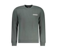 Napapijri- Sudadera Verde con Cuello Redondo y Logo- Sweatshirts & Hoodies- Hombre- Verde- S- Sudadera Verde con Cuello Redondo y Logo