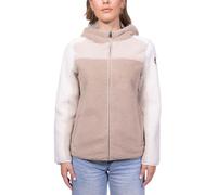 NAPAPIJRI - Sudadera de mujer Turnage Colorblock de forro polar, beige, S