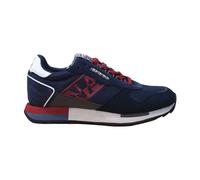Napapijri- Zapatillas Bajas de Cuero/Tela Azul- Shoes- Hombre- Azul- 43 EU- Zapatillas Bajas de Cuero/Tela Azul