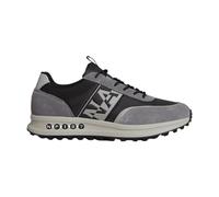 Napapijri- Zapatillas Bajas de Cuero y Tela Negras- Shoes- Hombre- Negro- 42 EU- Zapatillas Bajas de Cuero y Tela Negras