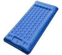NAPASA Alfombrilla de camping, 16 cm, ultraligera, inflable, con bomba de pie integrada, doble unible, compacta, impermeable para mochileros, senderismo, tienda de campaña de viaje